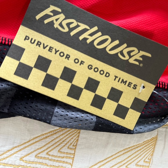 New With Tags Fasthouse Red and Blue Men's Motorcross Jersey Size XL - Picture 2 of 5